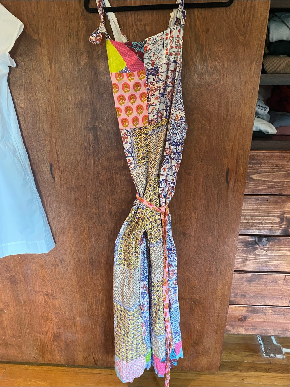 Anthropologie Patchwork Print Wide-Leg Jumpsuit/Overalls - Multicolor - Picture 7 of 15